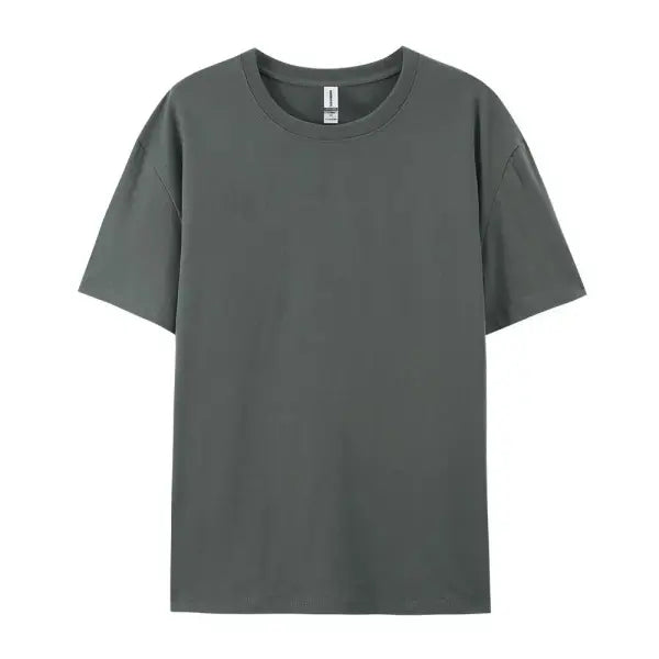100% Cotton Unisex Short Sleeve T-Shirt – Casual Soft Summer Tee Fashion Trend Top Customizable - Dark Gray / L