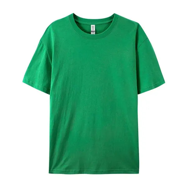 100% Cotton Unisex Short Sleeve T-Shirt – Casual Soft Summer Tee Fashion Trend Top Customizable - Green / S