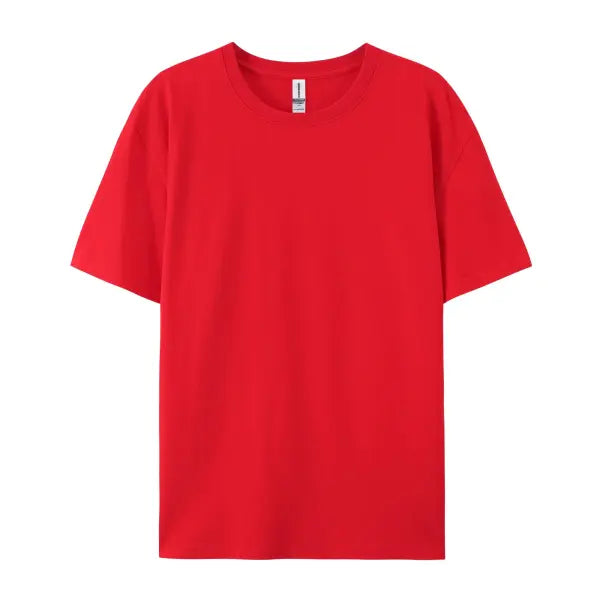 100% Cotton Unisex Short Sleeve T-Shirt – Casual Soft Summer Tee Fashion Trend Top Customizable - Red / XXL