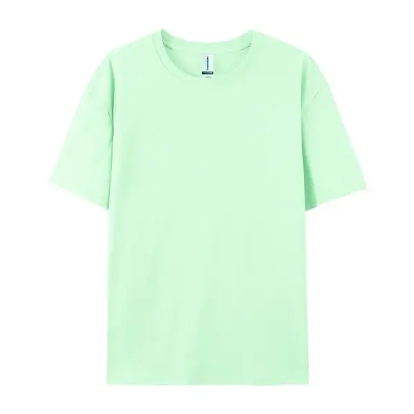 100% Cotton Unisex Short Sleeve T-Shirt – Casual Soft Summer Tee Fashion Trend Top Customizable - Water Green / L