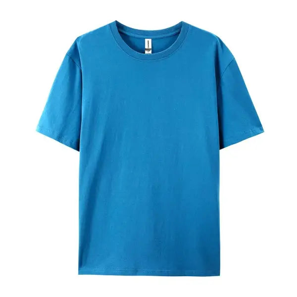 100% Cotton Unisex Short Sleeve T-Shirt – Casual Soft Summer Tee Fashion Trend Top Customizable - Light Blue / XXL