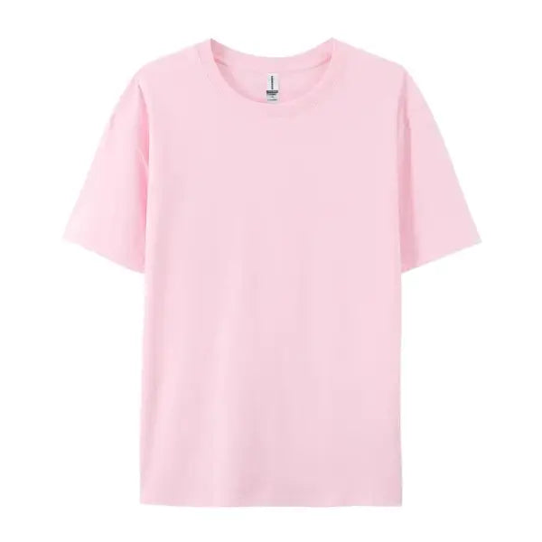 100% Cotton Unisex Short Sleeve T-Shirt – Casual Soft Summer Tee Fashion Trend Top Customizable - Pink / XXL
