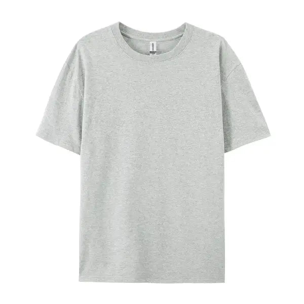 100% Cotton Unisex Short Sleeve T-Shirt – Casual Soft Summer Tee Fashion Trend Top Customizable - Gray / L