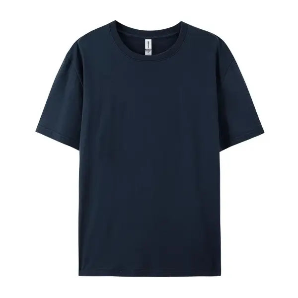 100% Cotton Unisex Short Sleeve T-Shirt – Casual Soft Summer Tee Fashion Trend Top Customizable - Dark Blue / XXL