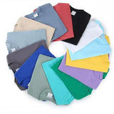100% Cotton Unisex Short Sleeve T-Shirt – Solid O-Neck Summer Top Korean Loose Fit M–4XL