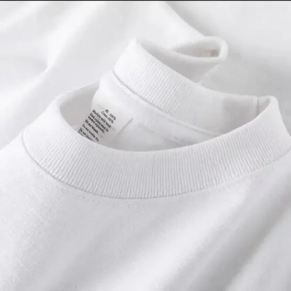 100% Cotton Unisex Short Sleeve T-Shirt – Solid O-Neck Summer Top Korean Loose Fit M–4XL