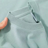 100% Cotton Unisex Short Sleeve T-Shirt – Solid O-Neck Summer Top Korean Loose Fit M–4XL
