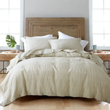 100% French Linen Natural Duvet Cover Soft Comfortable Quilt Comforter Cover Queen Durable Healthy Home Textiles
