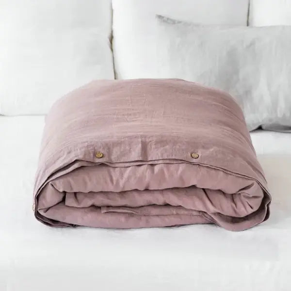 100% French Linen Natural Duvet Cover Soft Comfortable Quilt Comforter Cover Queen Durable Healthy Home Textiles