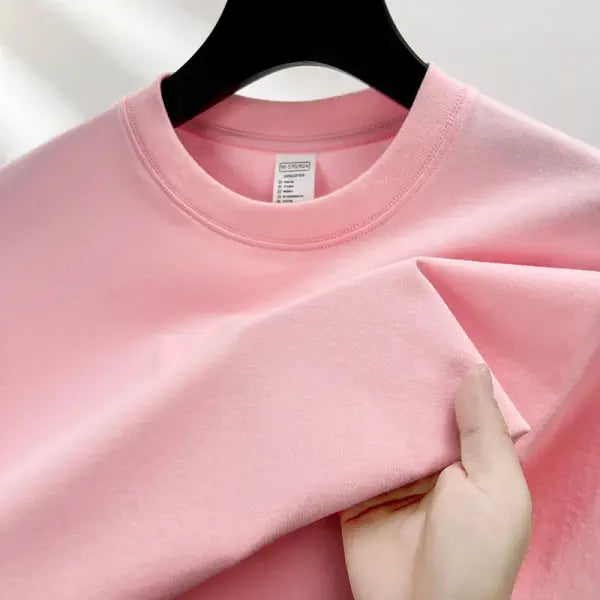 100% pure cotton summer high-end brand men’s short sleeve round neck fashionable style half sleeved top breathable