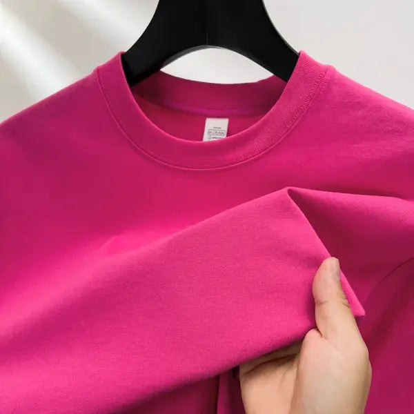 100% pure cotton summer high-end brand men’s short sleeve round neck fashionable style half sleeved top breathable