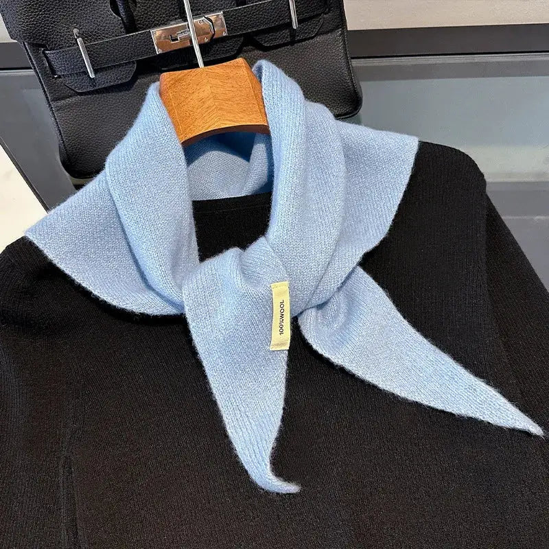 Wool winter scarf solid cashmere wrap for outdoor warmth - DB031-09 / 60x130cm / China Mainland