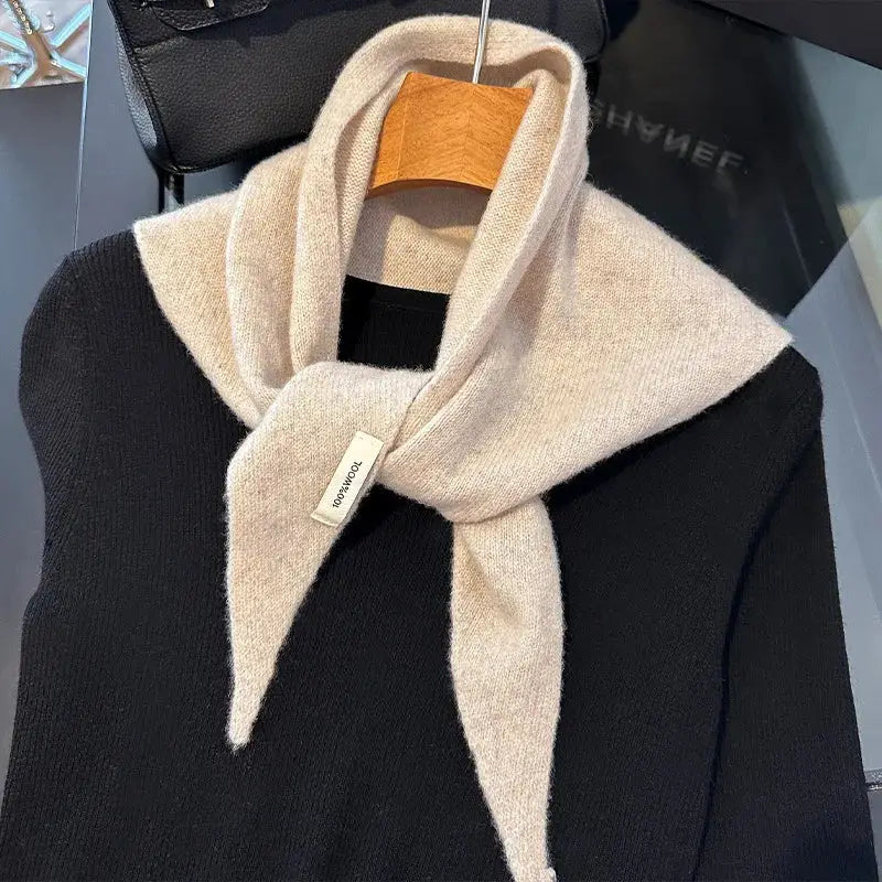 Wool winter scarf solid cashmere wrap for outdoor warmth - DB031-06 / 60x130cm / China Mainland