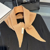 Wool winter scarf solid cashmere wrap for outdoor warmth