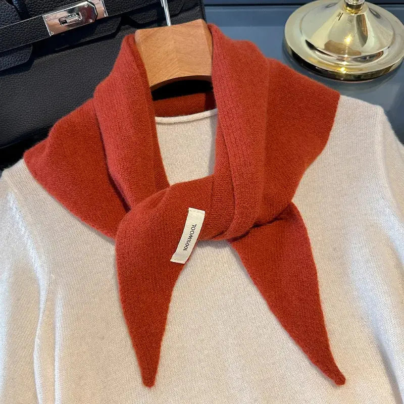 Wool winter scarf solid cashmere wrap for outdoor warmth - DB031-13 / 60x130cm / China Mainland