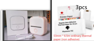 Phomemo T02 Portable Bluetooth Thermal Label Printer - Pinkset2. / USB
