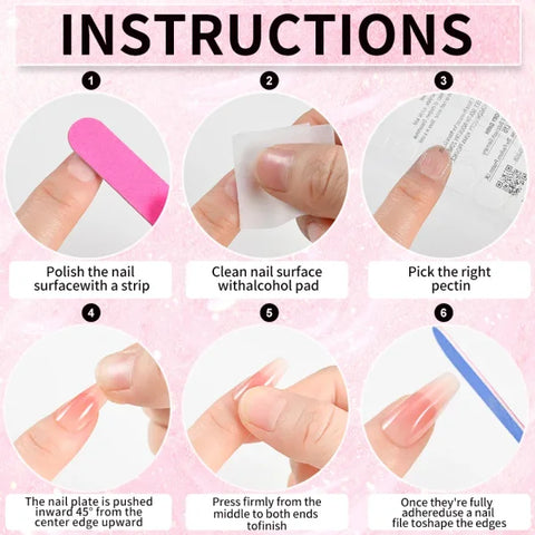 100pcs Light Pink Press-On Nails – Short/Medium Square Full Cover Fake Nail Tips in 10 Sizes for Finger