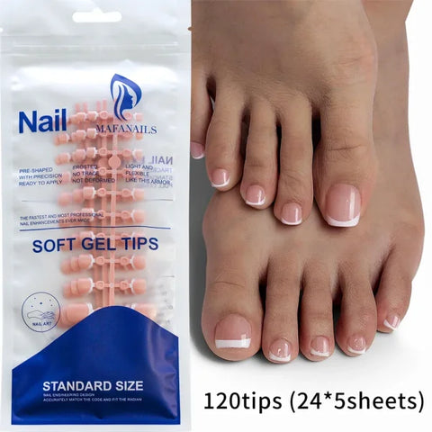 100pcs Light Pink Press-On Nails – Short/Medium Square Full Cover Fake Nail Tips in 10 Sizes for Finger - TD179-3