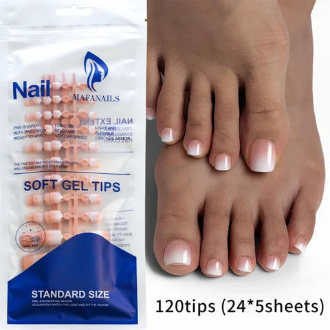 100pcs Light Pink Press-On Nails – Short/Medium Square Full Cover Fake Nail Tips in 10 Sizes for Finger - TD179-1