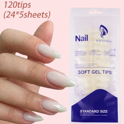 100pcs Light Pink Press-On Nails – Short/Medium Square Full Cover Fake Nail Tips in 10 Sizes for Finger - TD225-S1