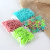 100Pcs/Set Stars Luminous Wall Stickers Glow In The Dark For Kids Baby Room Decoration Decals Colorful Star Home DIY