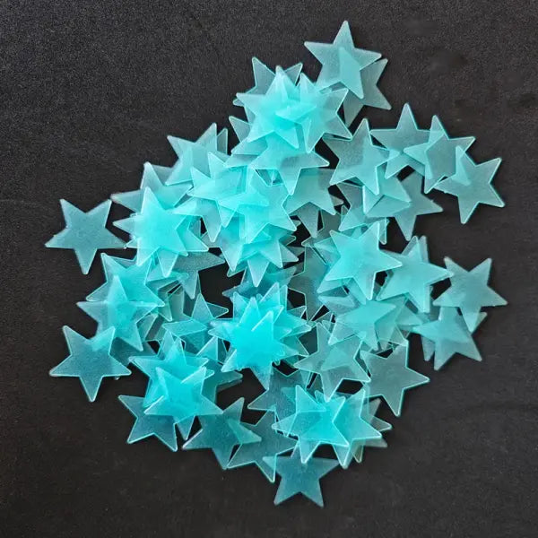 100Pcs/Set Stars Luminous Wall Stickers Glow In The Dark For Kids Baby Room Decoration Decals Colorful Star Home DIY