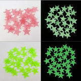 100Pcs/Set Stars Luminous Wall Stickers Glow In The Dark For Kids Baby Room Decoration Decals Colorful Star Home DIY