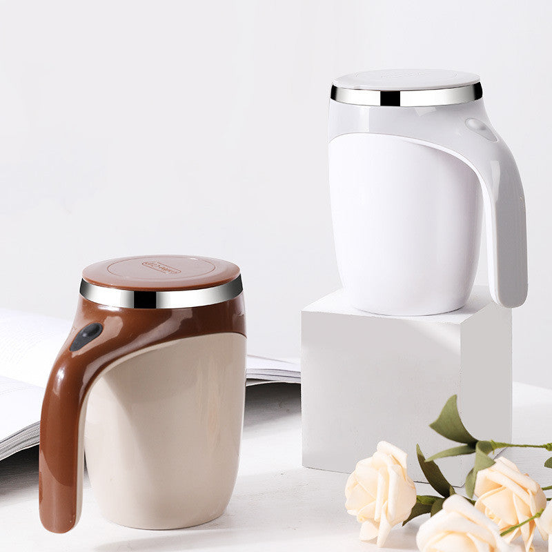 Portable Automatic Stirring Cup for Coffee and Tea