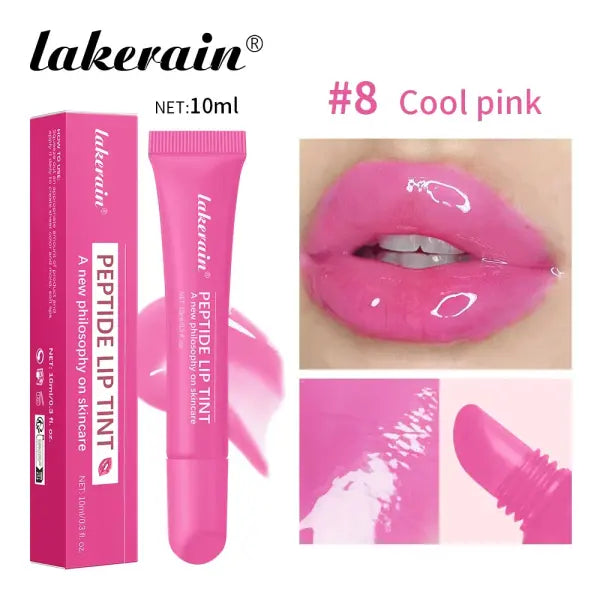 10ml Mirror Lip Glaze Moisturizes Jelly Lip Enrichment Oil Lasting Water Light Glass Lip Oil Remove Line Lip Protection