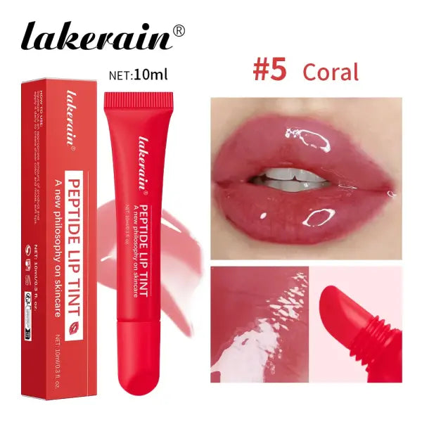 10ml Mirror Lip Glaze Moisturizes Jelly Lip Enrichment Oil Lasting Water Light Glass Lip Oil Remove Line Lip Protection