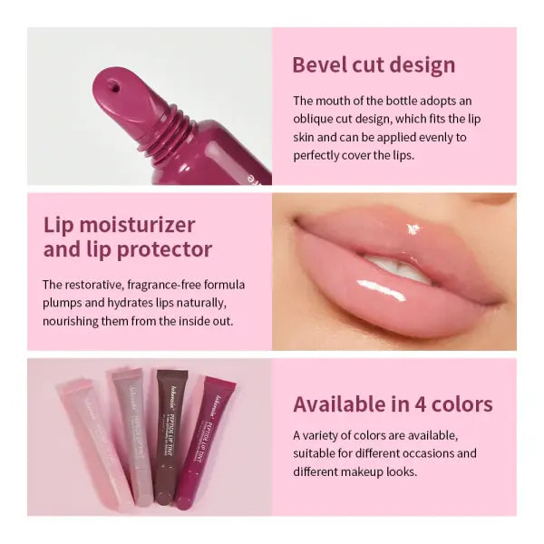 10ml Mirror Lip Glaze Moisturizes Jelly Lip Enrichment Oil Lasting Water Light Glass Lip Oil Remove Line Lip Protection