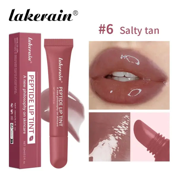 10ml Mirror Lip Glaze Moisturizes Jelly Lip Enrichment Oil Lasting Water Light Glass Lip Oil Remove Line Lip Protection