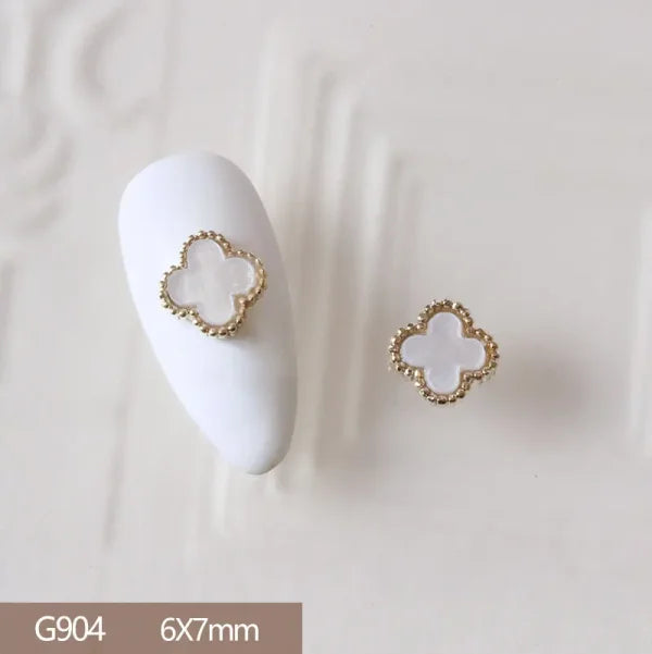 10Pcs 3D Butterfly and Flower Nail Charms for Trendy Nail Art - G904