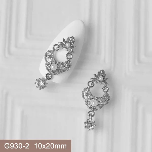 10Pcs 3D Butterfly and Flower Nail Charms for Trendy Nail Art - G930-2