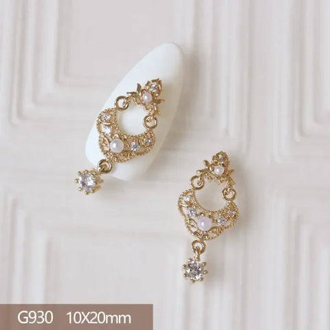 10Pcs 3D Butterfly and Flower Nail Charms for Trendy Nail Art - G930