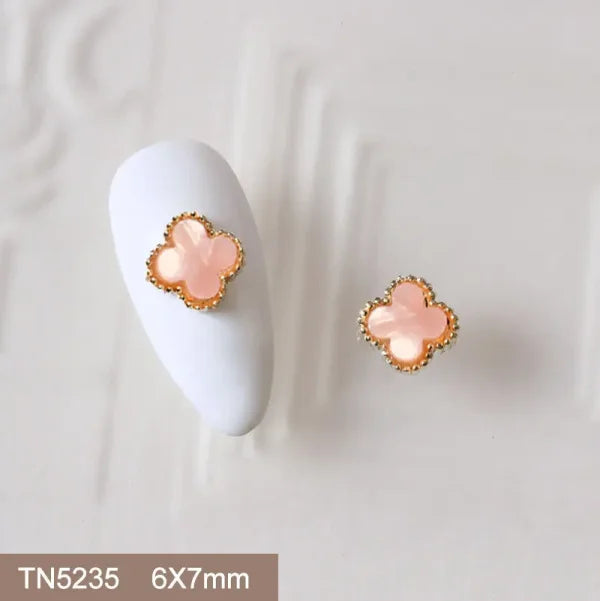 10Pcs 3D Butterfly and Flower Nail Charms for Trendy Nail Art - TN5235