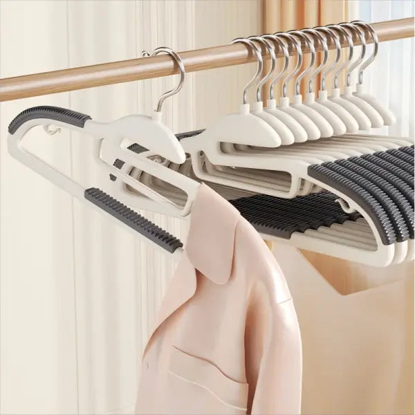 10Pcs Multifunctional Wet & Dry Hangers Non-Slip Household Wardrobe Clothes Organizer