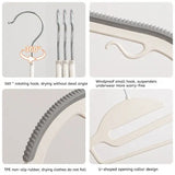 10Pcs Multifunctional Wet & Dry Hangers Non-Slip Household Wardrobe Clothes Organizer