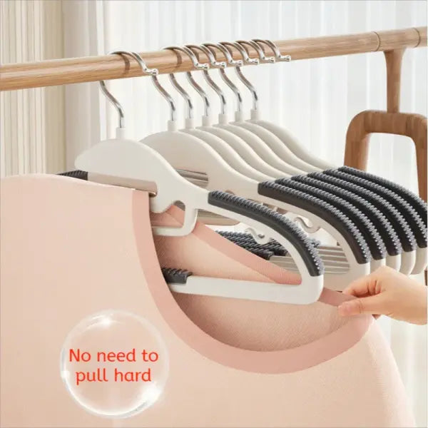 10Pcs Multifunctional Wet & Dry Hangers Non-Slip Household Wardrobe Clothes Organizer