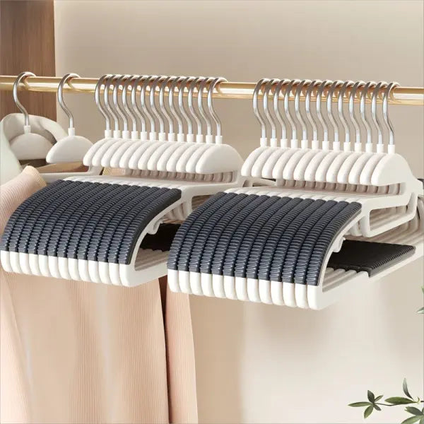 10Pcs Multifunctional Wet & Dry Hangers Non-Slip Household Wardrobe Clothes Organizer
