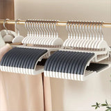 10Pcs Multifunctional Wet & Dry Hangers Non-Slip Household Wardrobe Clothes Organizer