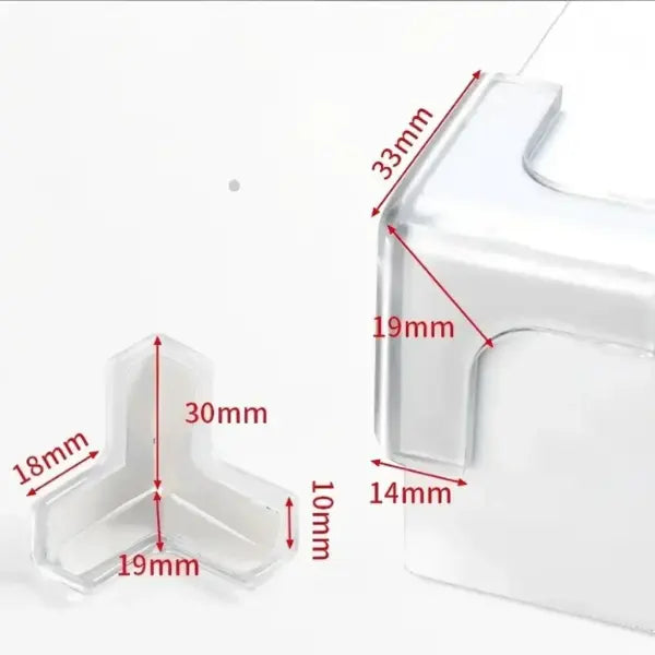 10PCS Clear Furniture Corner Protectors – Soft Anti-Collision Pads for Coffee Tables & Living Room Safety