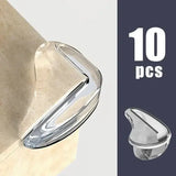 10PCS Clear Furniture Corner Protectors – Soft Anti-Collision Pads for Coffee Tables & Living Room Safety - Drop shape
