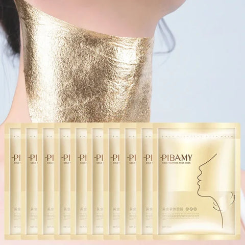 Gold Firming Neck Mask with Centella Asiatica Extract for Moisturizing - Himpall