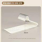 10PCS Goose-Type Dip Plastic Pants Hangers Z-Type Non-Slip Wardrobe Rack for Women’s Clothes - 10pcs GRAY
