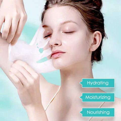 Hyaluronic Acid Hydrating Facial Mask Sheet for Moisture and Rejuvenation - Himpall