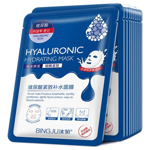 Hyaluronic Acid Hydrating Facial Mask Sheet for Moisture and Rejuvenation - Himpall