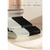 10-Pack Metal Traceless Hangers: Non-Slip Heavy-Duty Space Savers for Bedroom Closets