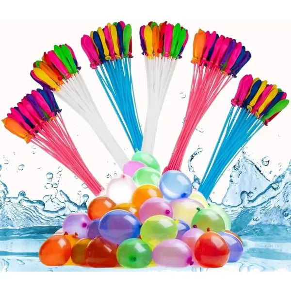 111Pcs Summer Water Bombs: Fast Fill Water Balloons for Pool Party Outdoor Team Game Beach Splash Toy Festival Decor