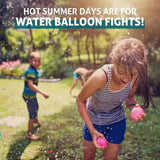 111Pcs Summer Water Bombs: Fast Fill Water Balloons for Pool Party Outdoor Team Game Beach Splash Toy Festival Decor